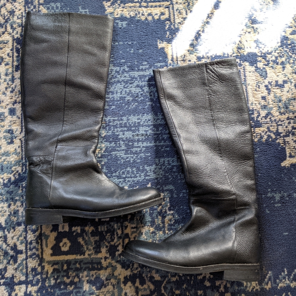 Tall Leather Riding Boots